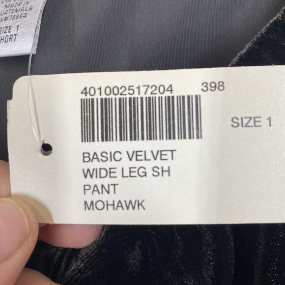 Chico's Basic Velvet Wide Leg Pants Size 1 US 8 in Mohawk Brown Relaxed Casual - Picture 7 of 9